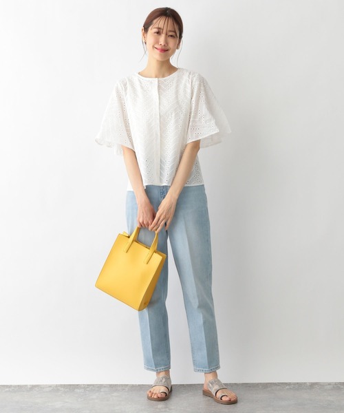 セール】レース2WAYブラウス半袖ブラウス/MATINEE LINE/275992（シャツ