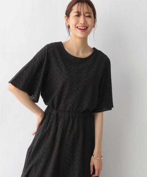GLOBAL WORK(グローバルワーク)の「レース2WAYブラウス半袖ブラウス/MATINEE LINE/275992(シャツ/ブラウス・レディース・ブラック/ホワイト系その他2・LARGE/MEDIUM)」の13枚目の写真