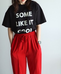 ロゴプリントオーバーサイズTシャツ