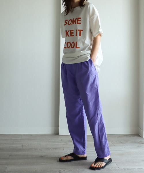 COURO(コウロ)の「ロゴプリントオーバーサイズTシャツ(Tシャツ/カットソー・レディース・ブラック/オフホワイト/イエロー・M)」の8枚目の写真