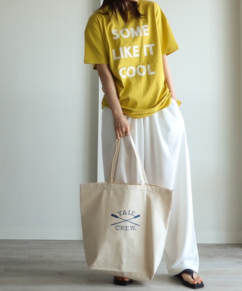 COURO(コウロ)の「ロゴプリントオーバーサイズTシャツ(Tシャツ/カットソー・レディース・ブラック/オフホワイト/イエロー・M)」の11枚目の写真
