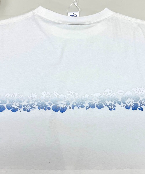 Piko（ピコ）の「PIKO/ピコ グラデーションプリント ブランドロゴ ショート丈 半袖 Tシャツ（Tシャツ/カットソー・レディース・ホワイト/ブラック・FREE）」の5枚目の写真