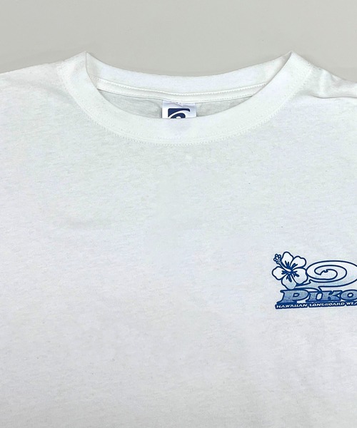 Piko（ピコ）の「PIKO/ピコ グラデーションプリント ブランドロゴ ショート丈 半袖 Tシャツ（Tシャツ/カットソー・レディース・ホワイト/ブラック・FREE）」の9枚目の写真