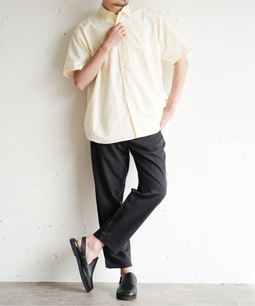 417 EDIFICE(フォーワンセブンエディフィス)の「【ESSENTIAL / エッセンシャル】レギュラー ショートスリーブ シャツ(シャツ/ブラウス・メンズ・ホワイト/ピンク系その他/サックスブルー/ライトグリーン/アイボリー・MEDIUM/LARGE/SMALL)」の9枚目の写真