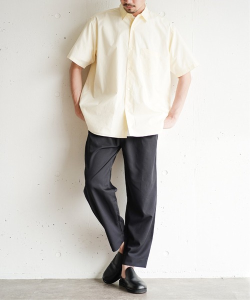417 EDIFICE(フォーワンセブンエディフィス)の「【ESSENTIAL / エッセンシャル】レギュラー ショートスリーブ シャツ(シャツ/ブラウス・メンズ・ホワイト/ピンク系その他/サックスブルー/ライトグリーン/アイボリー・MEDIUM/LARGE/SMALL)」の10枚目の写真