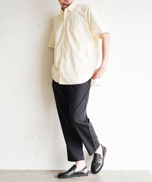 417 EDIFICE(フォーワンセブンエディフィス)の「【ESSENTIAL / エッセンシャル】レギュラー ショートスリーブ シャツ(シャツ/ブラウス・メンズ・ホワイト/ピンク系その他/サックスブルー/ライトグリーン/アイボリー・MEDIUM/LARGE/SMALL)」の11枚目の写真