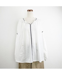 コビニャーギャザーブラウス