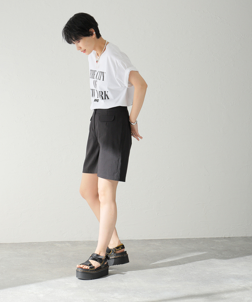 Oriens JOURNAL STANDARD(オリエンス ジャーナルスタンダード)の「フラップショートパンツ(その他パンツ・レディース・カーキ/ブラウン/ブルー系その他/ブラック・SMALL/MEDIUM)」の10枚目の写真