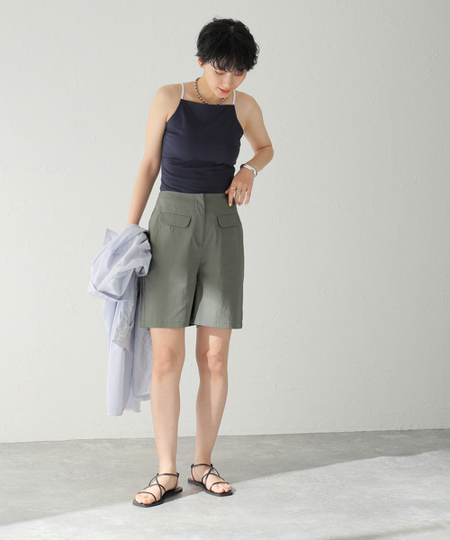 Oriens JOURNAL STANDARD(オリエンス ジャーナルスタンダード)の「フラップショートパンツ(その他パンツ・レディース・カーキ/ブラウン/ブルー系その他/ブラック・SMALL/MEDIUM)」の14枚目の写真