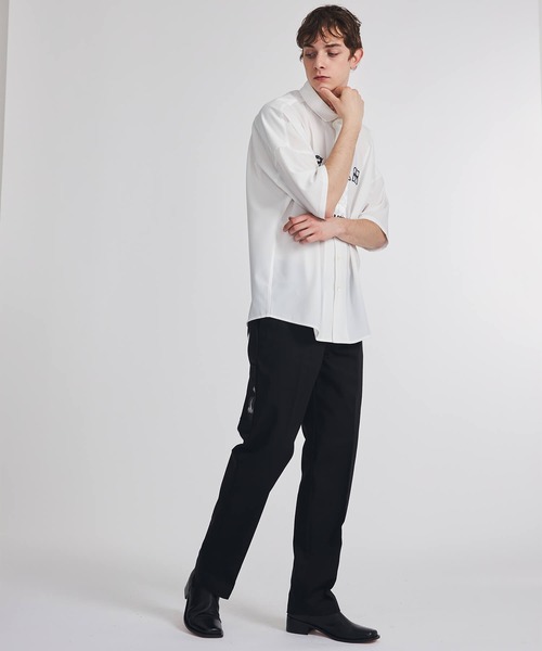 th products（ティーエイチプロダクト）の「th×Dickies Straight Pants（チノパンツ・メンズ・ホワイト/ブラック・2）」の4枚目の写真
