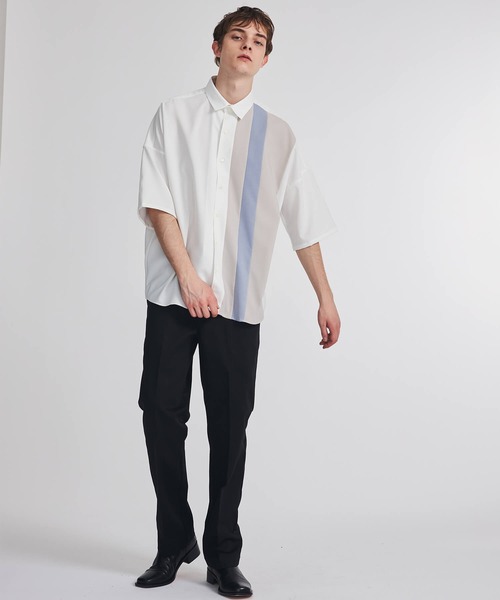 th products（ティーエイチプロダクト）の「th×Dickies Straight Pants（チノパンツ・メンズ・ホワイト/ブラック・2）」の3枚目の写真