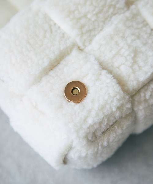 un dix cors(アンディコール)の「オトナ可愛い ミニボアショルダー(ショルダーバッグ・レディース・ピンク/アイボリー/モカ・FREE)」の15枚目の写真