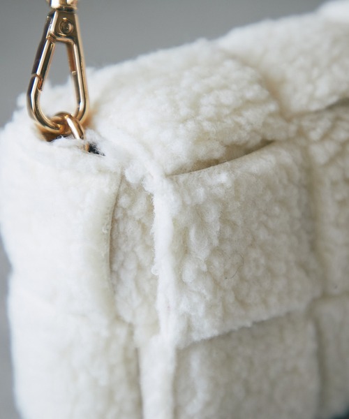 un dix cors(アンディコール)の「オトナ可愛い ミニボアショルダー(ショルダーバッグ・レディース・ピンク/アイボリー/モカ・FREE)」の19枚目の写真