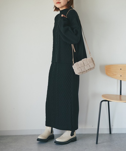 un dix cors(アンディコール)の「オトナ可愛い ミニボアショルダー(ショルダーバッグ・レディース・ピンク/アイボリー/モカ・FREE)」の10枚目の写真