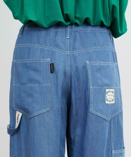 FRAPBOIS(フラボア)の「テンセルデニム パンツ(デニムパンツ・レディース・サックスブルー/ネイビー・1/2)」の3枚目の写真