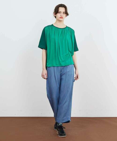 FRAPBOIS(フラボア)の「テンセルデニム パンツ(デニムパンツ・レディース・サックスブルー/ネイビー・1/2)」の7枚目の写真