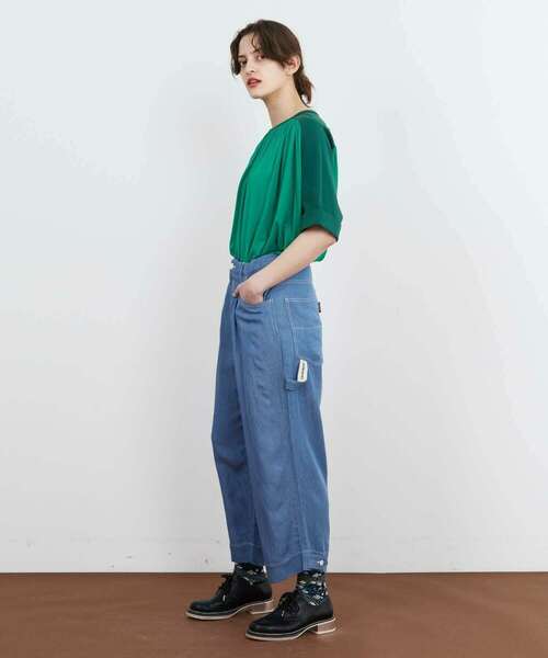 FRAPBOIS(フラボア)の「テンセルデニム パンツ(デニムパンツ・レディース・サックスブルー/ネイビー・1/2)」の11枚目の写真