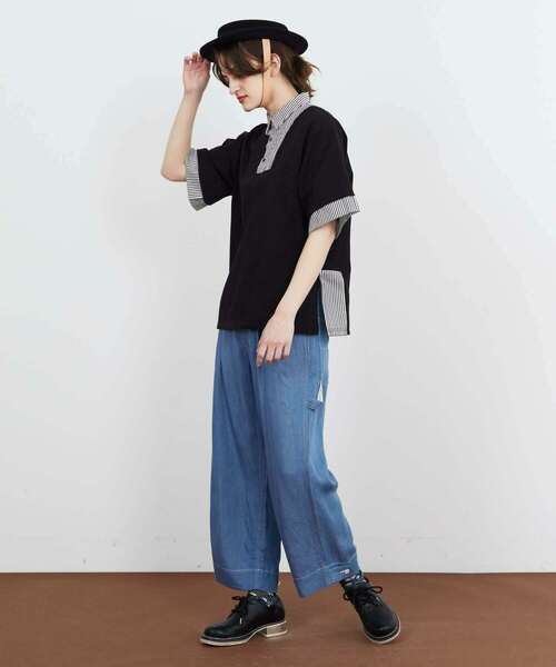 FRAPBOIS(フラボア)の「テンセルデニム パンツ(デニムパンツ・レディース・サックスブルー/ネイビー・1/2)」の14枚目の写真