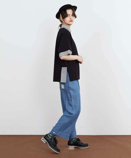 FRAPBOIS(フラボア)の「テンセルデニム パンツ(デニムパンツ・レディース・サックスブルー/ネイビー・1/2)」の16枚目の写真