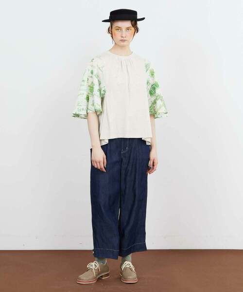 FRAPBOIS(フラボア)の「テンセルデニム パンツ(デニムパンツ・レディース・サックスブルー/ネイビー・1/2)」の19枚目の写真