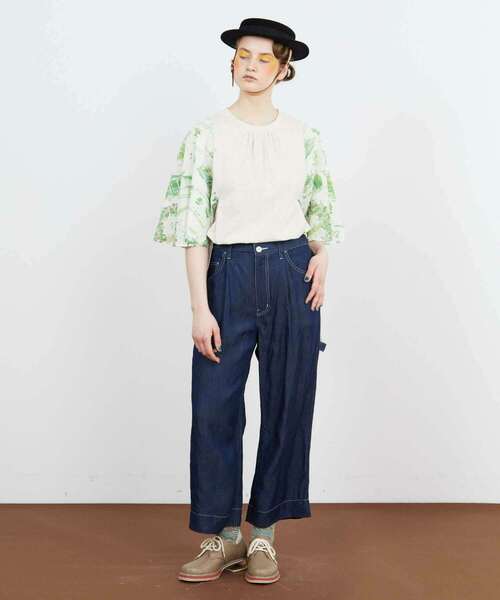 FRAPBOIS(フラボア)の「テンセルデニム パンツ(デニムパンツ・レディース・サックスブルー/ネイビー・1/2)」の21枚目の写真