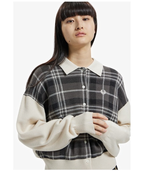 ☆送料・関税込☆FRED PERRY☆JP Tartan Jacquard Cardigan