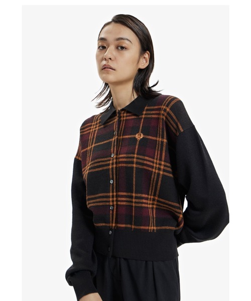 FRED PERRY（フレッドペリー）の「Tartan Jacquard Cardigan