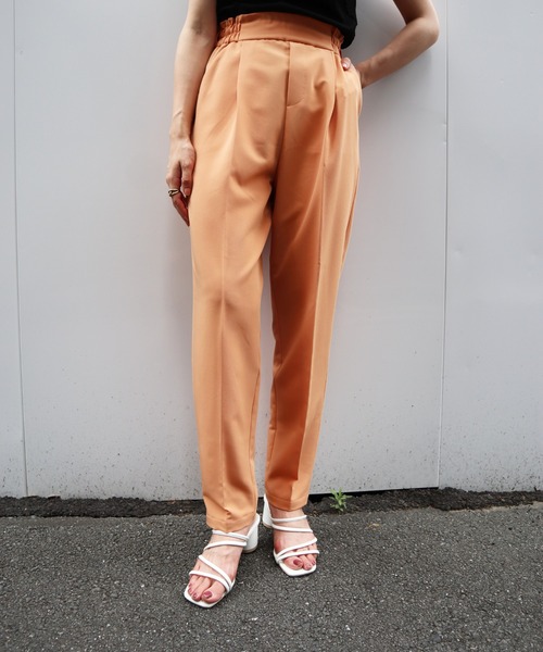 Brownie（ブラウニー）の「Brownie センタープレステーパードパンツ（その他パンツ・レディース・ラベンダー/アイボリー/ブラック/グリーン/オレンジ・FREE）」の5枚目の写真