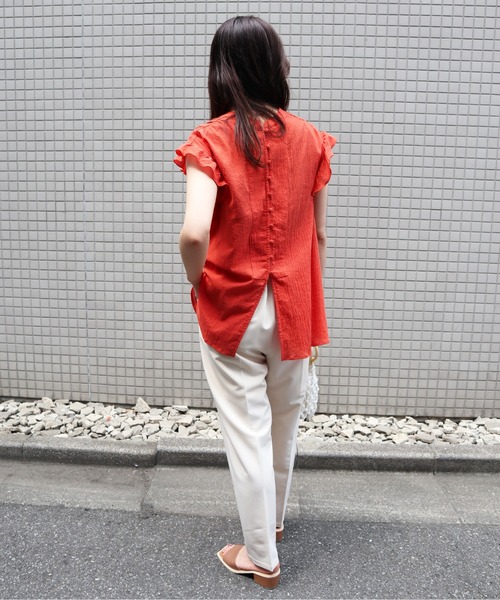 Brownie（ブラウニー）の「Brownie センタープレステーパードパンツ（その他パンツ・レディース・ラベンダー/アイボリー/ブラック/グリーン/オレンジ・FREE）」の11枚目の写真