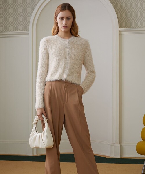 Aresense（アーセンス）の「JW PEI/ジェイダブリューペイ Gabbi Bag/ヴィーガンレザーハンドバッグ（ハンドバッグ・レディース・ブラック/パープル/イエロー/ナチュラル・ONE SIZE）」の5枚目の写真