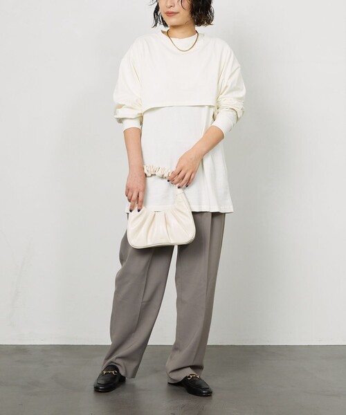 Aresense（アーセンス）の「JW PEI/ジェイダブリューペイ Gabbi Bag/ヴィーガンレザーハンドバッグ（ハンドバッグ・レディース・ブラック/パープル/イエロー/ナチュラル・ONE SIZE）」の11枚目の写真