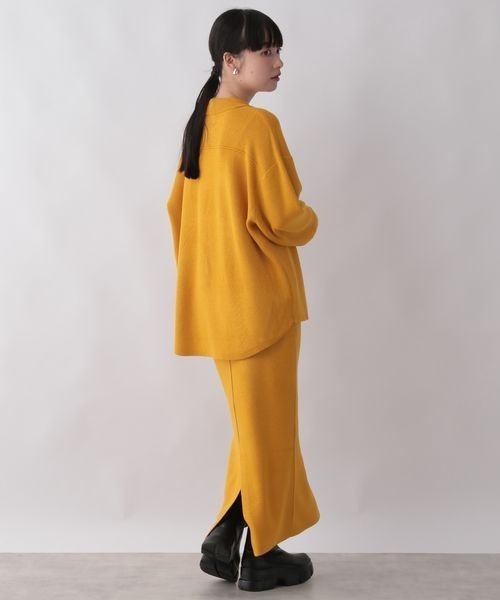 LOWRYS FARM（ローリーズファーム）の「エリニットカーディガンＳＥＴＵＰ　294704（ワンピース・レディース・オフホワイト/ブラック/ブラウン/イエロー・FREE）」の18枚目の写真