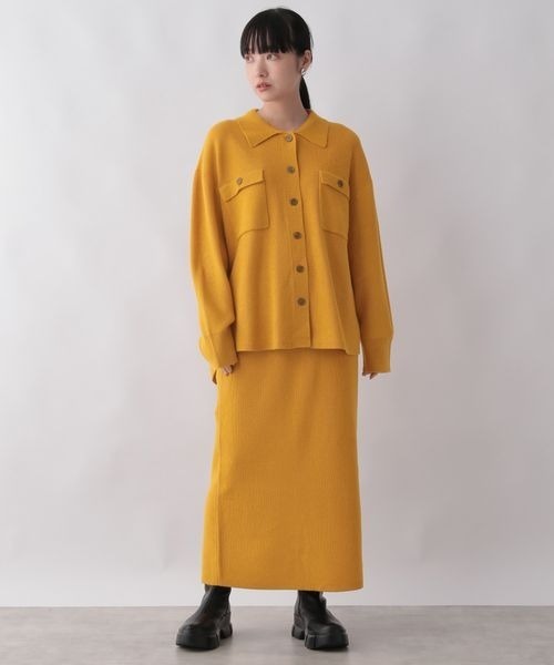 LOWRYS FARM（ローリーズファーム）の「エリニットカーディガンＳＥＴＵＰ　294704（ワンピース・レディース・オフホワイト/ブラック/ブラウン/イエロー・FREE）」の19枚目の写真