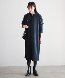 NOMBRE IMPAIR | リッジスウェード コンビワンピース(ワンピース)