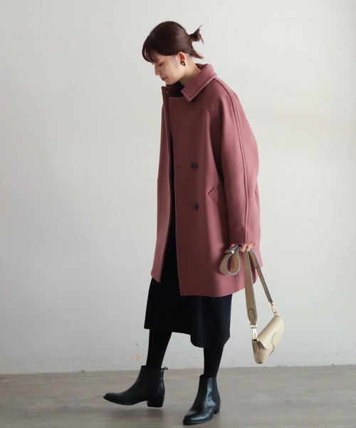 NOMBRE IMPAIR(ノンブルアンペール)の「リッジスウェード コンビワンピース(ワンピース・レディース・ブラック/ネイビー・FREE)」の18枚目の写真