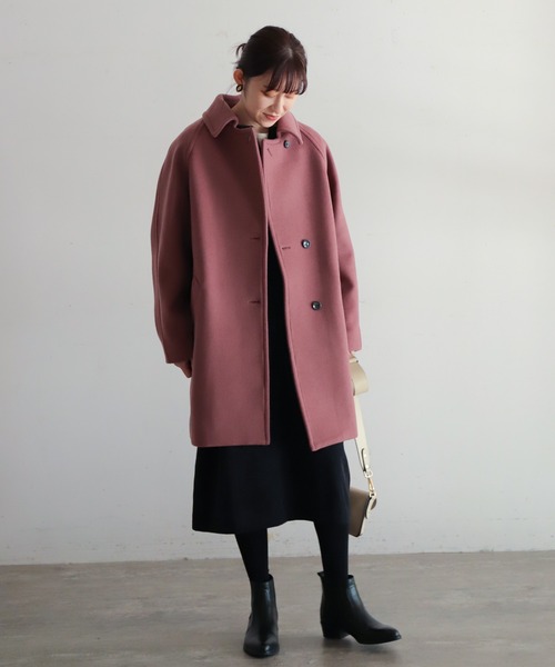 NOMBRE IMPAIR(ノンブルアンペール)の「リッジスウェード コンビワンピース(ワンピース・レディース・ブラック/ネイビー・FREE)」の19枚目の写真