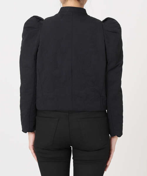 JOURNAL STANDARD（ジャーナルスタンダード）の「【nude vintage×JOURNAL STANDARD】キルティングパフジャケット（ノーカラージャケット・レディース・ホワイト/ブラック・FREE）」の17枚目の写真