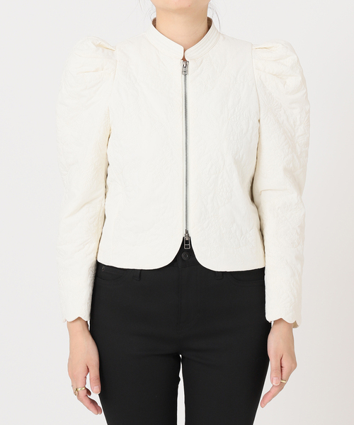 nude vintage パフスリーブ シェニール織 キルティング nude vintage