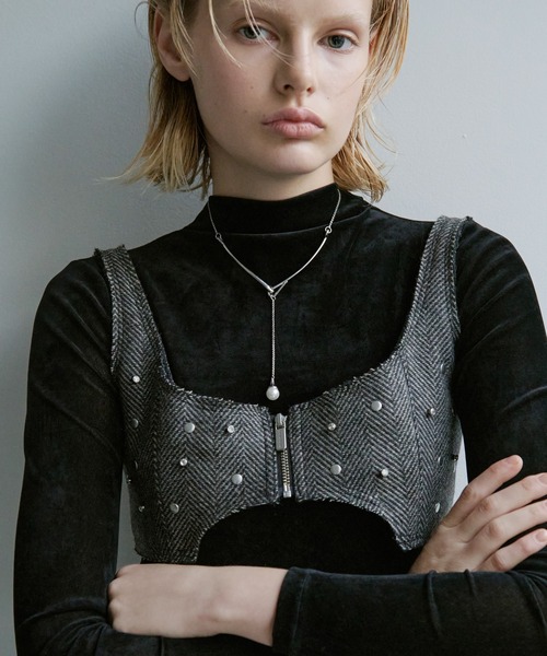 GOLDY（ゴールディ）の「フローイング パール "Y"シェイプ ネックレス（ネックレス・レディース・シルバー/ゴールド/シルバー系その他/ゴールド系その他・FREE）」の21枚目の写真