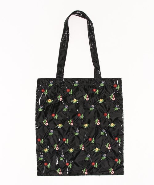 Casselini(キャセリーニ)の「Casselini(キャセリーニ)フラワー刺繍トート(トートバッグ・レディース・ピンク/シルバー/ブラック・FREE)」の2枚目の写真