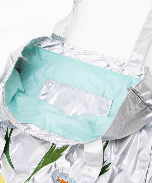 Casselini(キャセリーニ)の「Casselini(キャセリーニ)フラワー刺繍トート(トートバッグ・レディース・ピンク/シルバー/ブラック・FREE)」の12枚目の写真