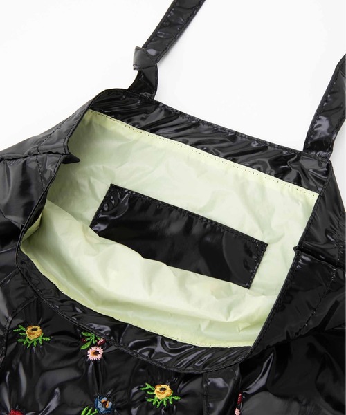 Casselini(キャセリーニ)の「Casselini(キャセリーニ)フラワー刺繍トート(トートバッグ・レディース・ピンク/シルバー/ブラック・FREE)」の13枚目の写真