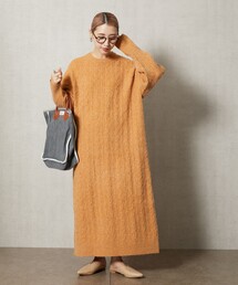 FREAK'S STORE | ▽【WEB限定】ケーブルニットワンピース(ワンピース)