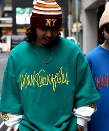 （What it isNt）ART BY MARKGONZALES（ワットイットイズント）の「【(What it isNt)】袖レイヤードスウェット（スウェット・メンズ）」