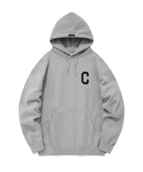 COVERNAT（カバーナット）の「【COVERNAT】C LOGO HOODIE / カバーナット C ロゴ フーディー（パーカー・メンズ・ブラック/オリーブ/ライトグレー/グレー/ネイビー/ブルー・MEDIUM/X-LARGE/SMALL/LARGE）」の4枚目の写真