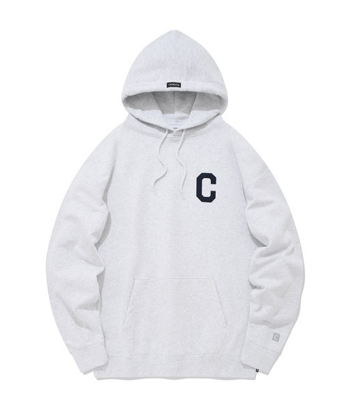 COVERNAT（カバーナット）の「【COVERNAT】C LOGO HOODIE / カバーナット C ロゴ フーディー（パーカー・メンズ・ブラック/オリーブ/ライトグレー/グレー/ネイビー/ブルー・MEDIUM/X-LARGE/SMALL/LARGE）」の3枚目の写真