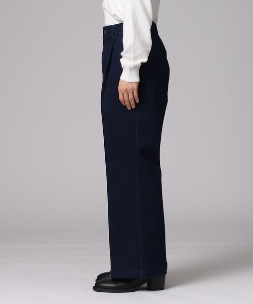 tk.TAKEO KIKUCHI(ティーケータケオキクチ)の「◆デニムワイドフレアパンツ(デニムパンツ・メンズ・ネイビー/ブルー・02/03/66)」の9枚目の写真
