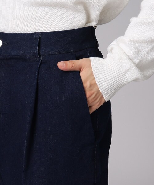 tk.TAKEO KIKUCHI(ティーケータケオキクチ)の「◆デニムワイドフレアパンツ(デニムパンツ・メンズ・ネイビー/ブルー・02/03/66)」の5枚目の写真