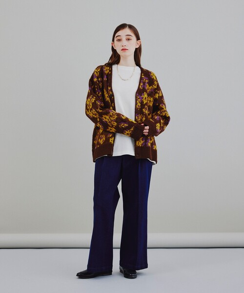 tk.TAKEO KIKUCHI(ティーケータケオキクチ)の「◆デニムワイドフレアパンツ(デニムパンツ・メンズ・ネイビー/ブルー・02/03/66)」の18枚目の写真