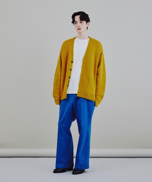 tk.TAKEO KIKUCHI(ティーケータケオキクチ)の「◆デニムワイドフレアパンツ(デニムパンツ・メンズ・ネイビー/ブルー・02/03/66)」の15枚目の写真